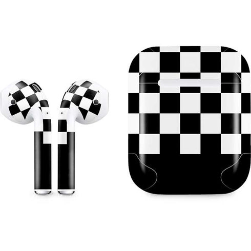 Checkerboard Split Apple AirPods Skin