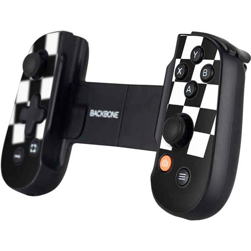 Checkerboard Split Backbone One for iPhone Game Controller Skin