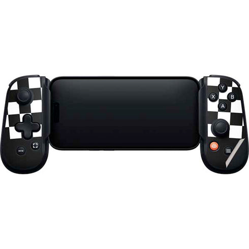 Checkerboard Split Backbone One for iPhone Game Controller Skin