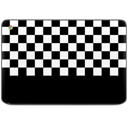 Checkerboard Split HP Chromebook Skin