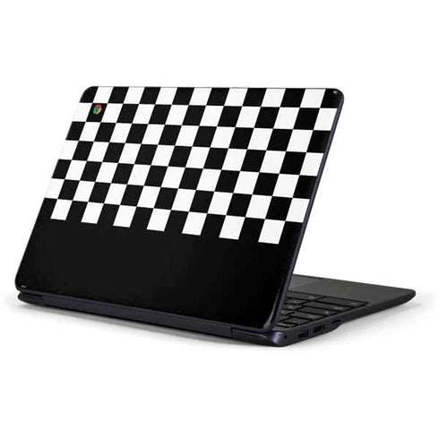 Checkerboard Split Samsung Chromebook Skin