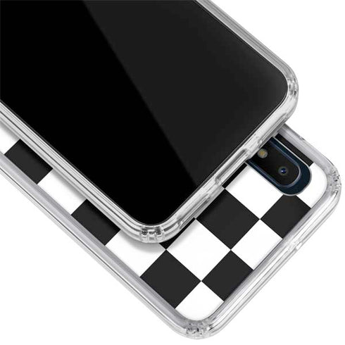 Checkerboard Split Galaxy A10e Clear Case