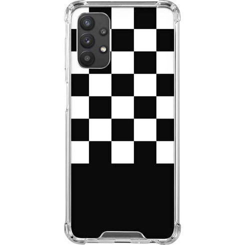 Checkerboard Split Galaxy A32 5G Clear Case