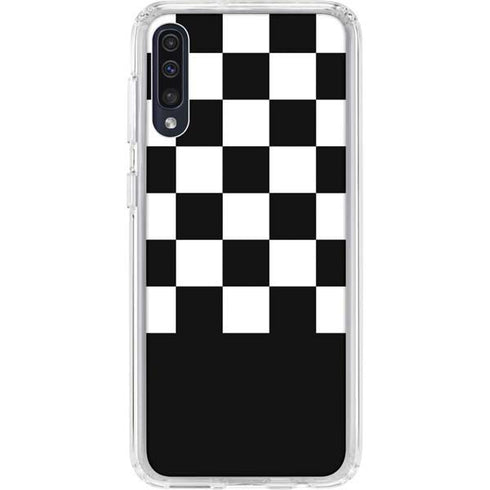 Checkerboard Split Galaxy A50 Clear Case