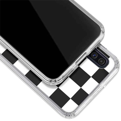 Checkerboard Split Galaxy A50 Clear Case