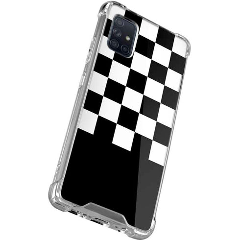 Checkerboard Split Galaxy A51 5G Clear Case