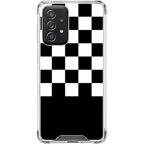 Checkerboard Split Galaxy A52 5G Clear Case