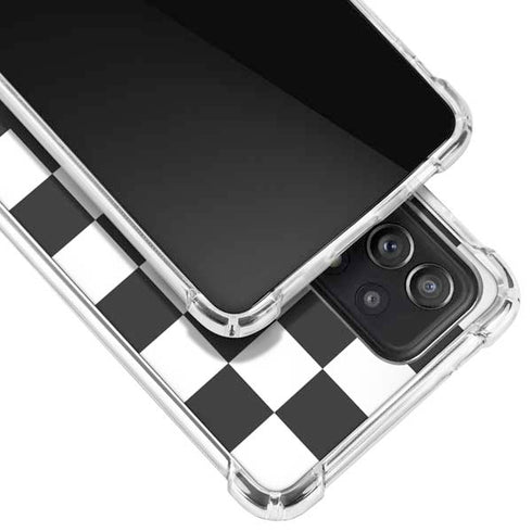 Checkerboard Split Galaxy A52 5G Clear Case