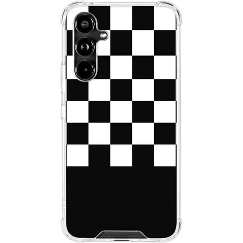 Checkerboard Split Galaxy A54 5G Clear Case