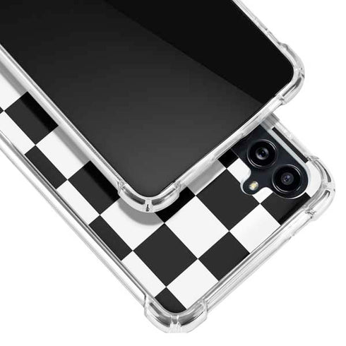 Checkerboard Split Galaxy A54 5G Clear Case