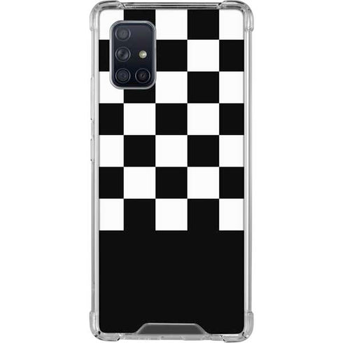 Checkerboard Split Galaxy A71 5G Clear Case