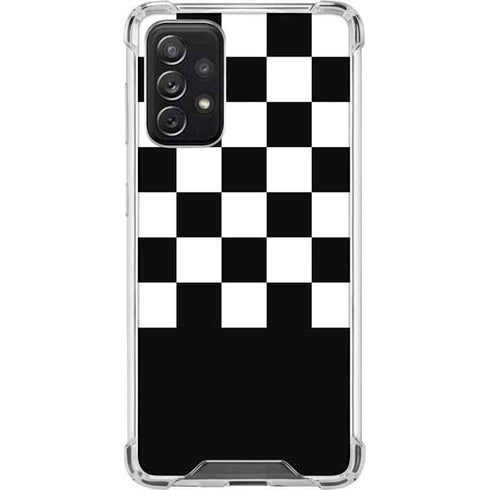 Checkerboard Split Galaxy A72 5G Clear Case