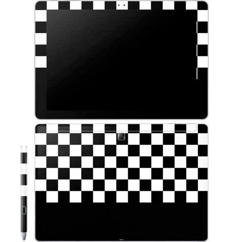 Checkerboard Split Galaxy Book 12in Skin