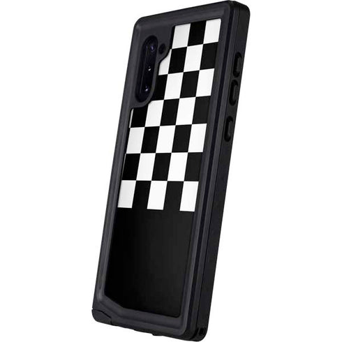 Checkerboard Split Galaxy Note 10 Waterproof Case