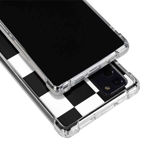 Checkerboard Split Galaxy Note20 5G Clear Case