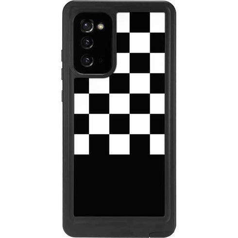 Checkerboard Split Galaxy Note20 5G Waterproof Case