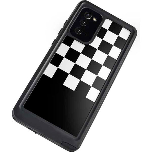 Checkerboard Split Galaxy Note20 5G Waterproof Case
