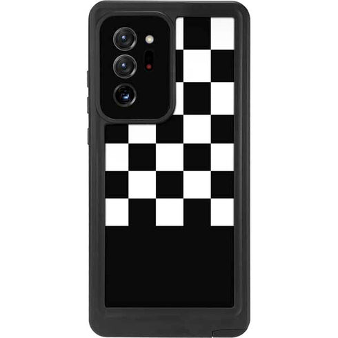 Checkerboard Split Galaxy Note20 Ultra 5G Waterproof Case