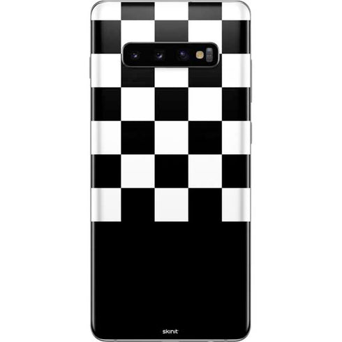 Checkerboard Split Galaxy S10 Plus Skin