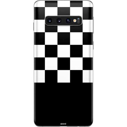 Checkerboard Split Galaxy S10 Skin