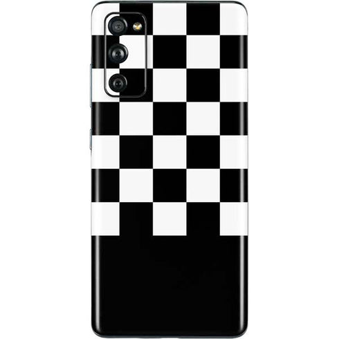 Checkerboard Split Galaxy S20 Fan Edition Skin