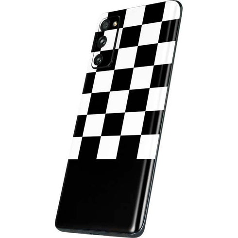 Checkerboard Split Galaxy S20 Fan Edition Skin