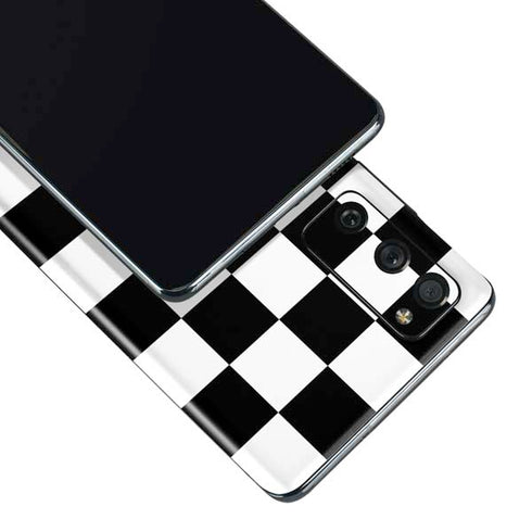 Checkerboard Split Galaxy S20 Fan Edition Skin
