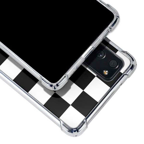 Checkerboard Split Galaxy S20 FE Clear Case