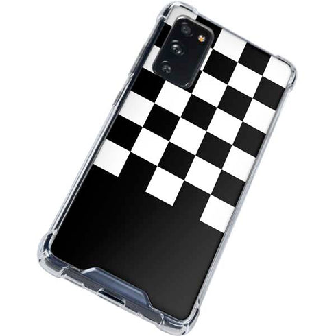 Checkerboard Split Galaxy S20 FE Clear Case