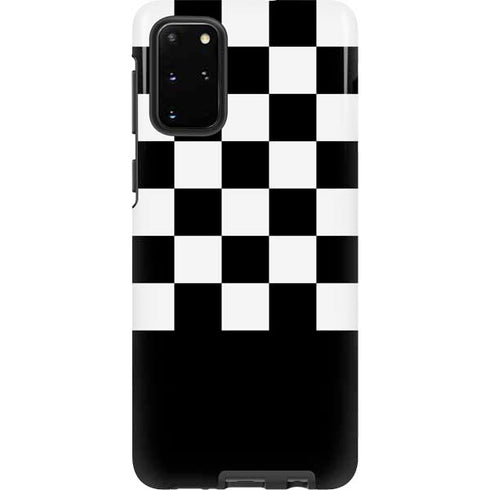 Checkerboard Split Galaxy S20 Plus Pro Case