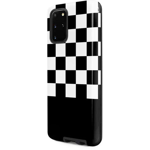 Checkerboard Split Galaxy S20 Plus Pro Case