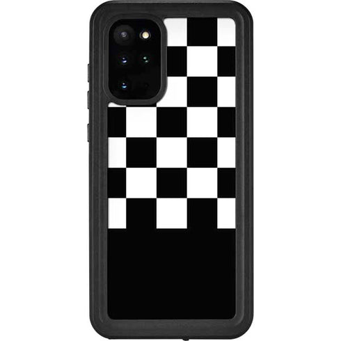 Checkerboard Split Galaxy S20 Plus Waterproof Case