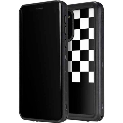 Checkerboard Split Galaxy S20 Plus Waterproof Case