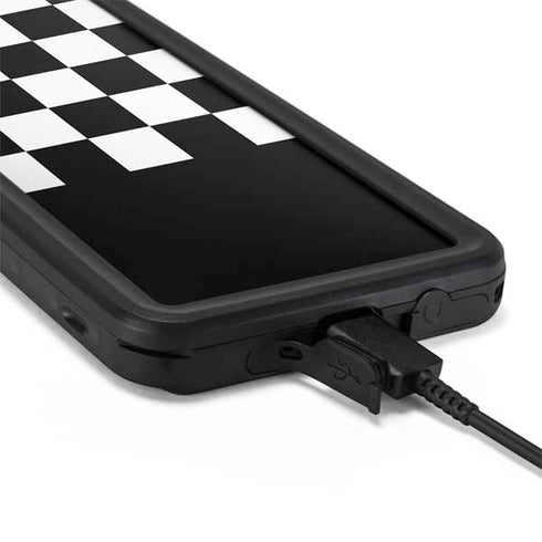 Checkerboard Split Galaxy S20 Plus Waterproof Case