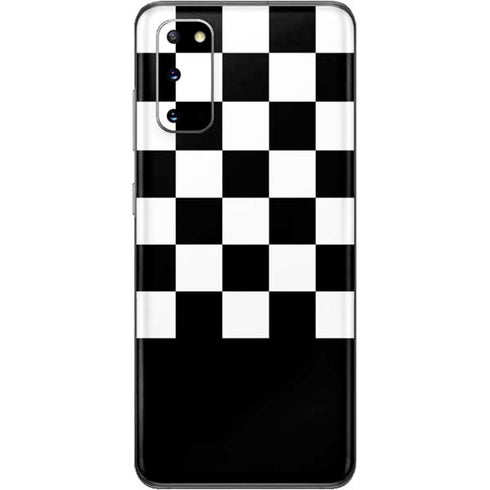 Checkerboard Split Galaxy S20 Skin