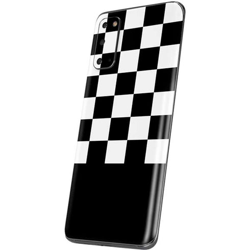 Checkerboard Split Galaxy S20 Skin