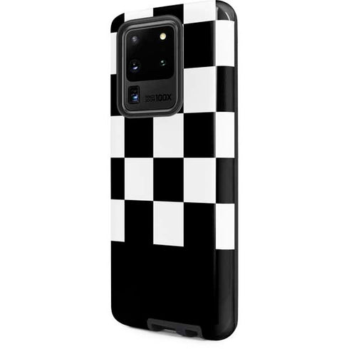 Checkerboard Split Galaxy S20 Ultra 5G Pro Case
