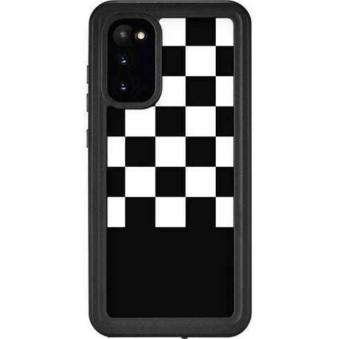 Checkerboard Split Galaxy S20 Waterproof Case