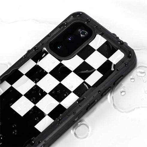 Checkerboard Split Galaxy S20 Waterproof Case