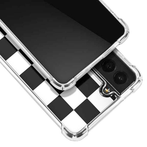 Checkerboard Split Galaxy S21 5G Clear Case