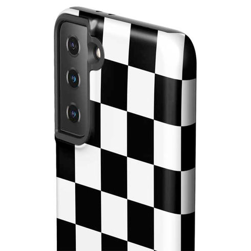 Checkerboard Split Galaxy S21 FE Pro Case