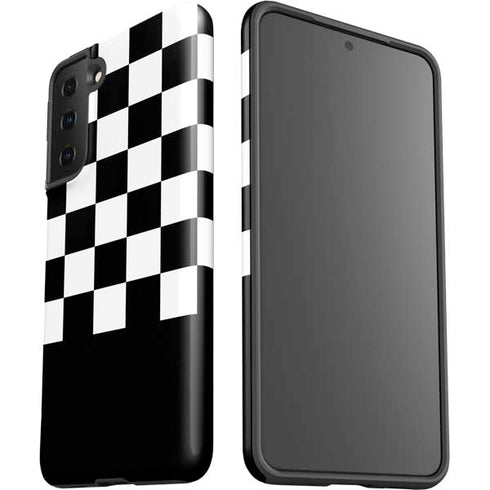 Checkerboard Split Galaxy S21 FE Pro Case