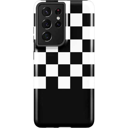 Checkerboard Split Galaxy S21 Ultra 5G Pro Case