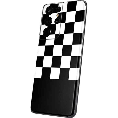 Checkerboard Split Galaxy S21 Ultra 5G Skin