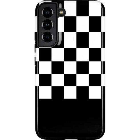 Checkerboard Split Galaxy S22 Plus Pro Case