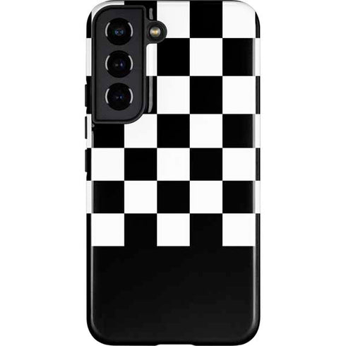Checkerboard Split Galaxy S22 Pro Case