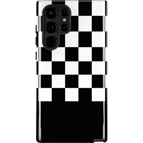 Checkerboard Split Galaxy S22 Ultra Pro Case