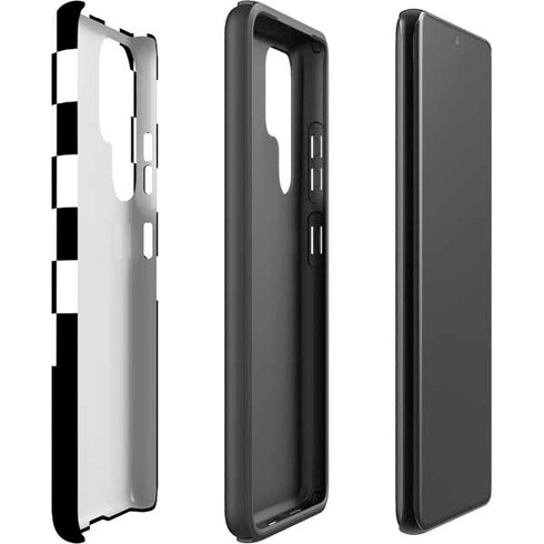 Checkerboard Split Galaxy S22 Ultra Pro Case