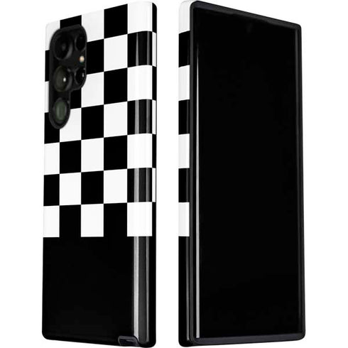 Checkerboard Split Galaxy S22 Ultra Pro Case
