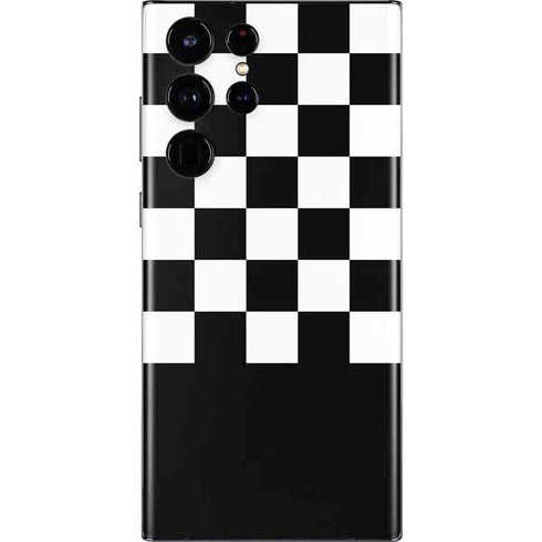 Checkerboard Split Galaxy S22 Ultra Skin